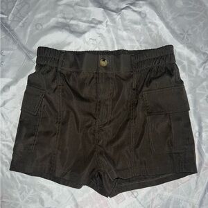 Women's Black Cargo Shorts